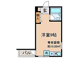 サザンクロス桃山 ワンルームの間取図画像