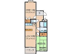 アルカディア 2LDKの間取図画像