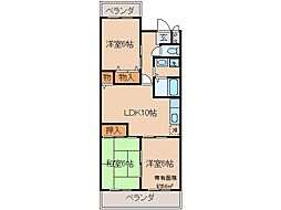ネオグランドール伏見 3LDKの間取図画像
