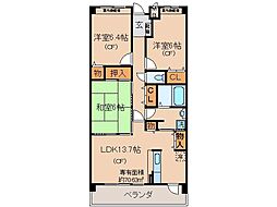 グランK's-ジオ 3LDKの間取図画像