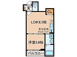 Fasesia Orcus 1LDKの間取図画像