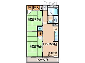 京都府宇治市五ケ庄梅林（賃貸アパート2LDK・2階・48.00㎡） その2