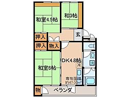 間取図画像 3DK