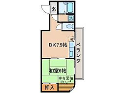 間取図画像 1DK