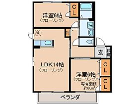 京都府綴喜郡宇治田原町荒木大地（賃貸アパート2LDK・2階・60.00㎡） その2