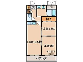 京都府京都市伏見区南部町（賃貸マンション2LDK・4階・47.00㎡） その2