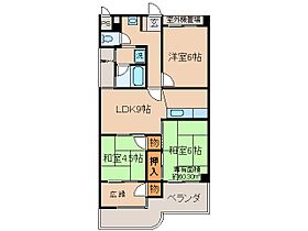 京都府京都市山科区東野北井ノ上町（賃貸マンション3LDK・5階・60.30㎡） その2