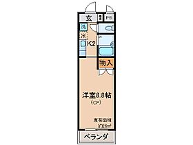 京都府城陽市久世南垣内（賃貸マンション1K・3階・26.00㎡） その2