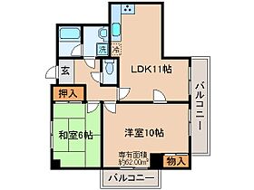 京都府久世郡久御山町大字島田小字ミスノ（賃貸マンション2LDK・2階・62.00㎡） その2