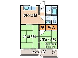 間取図画像 2DK