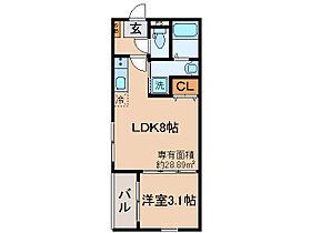 京都府京都市山科区椥辻中在家町（賃貸アパート1LDK・1階・28.89㎡） その2