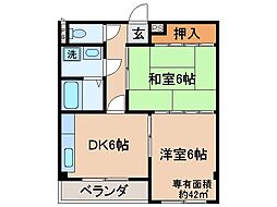 間取図画像 2DK