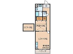 Grandeur遊田 1LDKの間取図画像