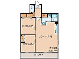 間取図画像 2LDK