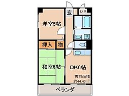 間取図画像 2DK