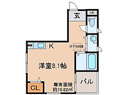 京阪本線 伏見桃山駅 徒歩11分の賃貸アパート 1階ワンルームの間取り