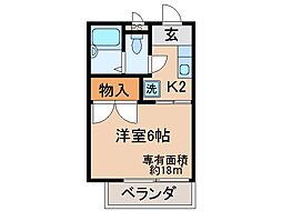 間取図画像 1K