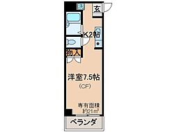 間取図画像 1K