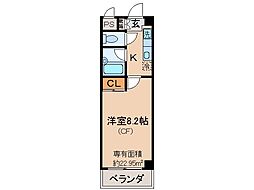 近鉄京都線 伏見駅 徒歩12分の賃貸マンション 1階1Kの間取り