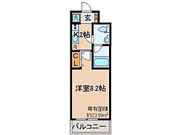 京阪本線 伏見桃山駅 徒歩6分の賃貸マンション 1階1Kの間取り