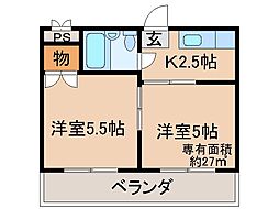 間取図画像 2K
