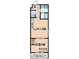 京阪本線 伏見桃山駅 徒歩4分の賃貸マンション 4階1LDKの間取り