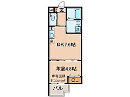 京都地下鉄東西線 椥辻駅 徒歩9分の賃貸アパート 3階1DKの間取り