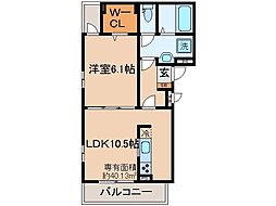 間取図画像 1LDK