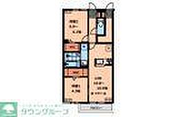 JR中央線 三鷹駅 徒歩15分の賃貸アパート 1階2LDKの間取り