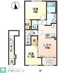 間取図画像 2LDK