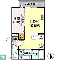 間取図画像 1LDK