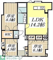 エルエストゥディオ 3LDKの間取図画像