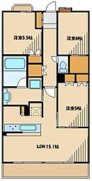 ザ・調布テラス 3LDKの間取図画像