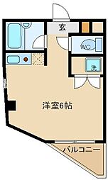 ハイグレイス・T ワンルームの間取図画像