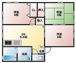 プロスペリティSYV 102 ｜ 福岡県飯塚市綱分898-2（賃貸アパート3DK・1階・52.80㎡） その2