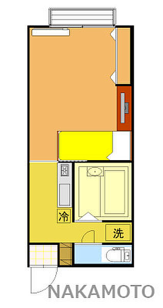 Miki House II A104｜福岡県飯塚市立岩(賃貸アパート1K・1階・22.32㎡)の写真 その2