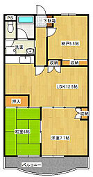 シャルマン・5 3LDKの間取図画像