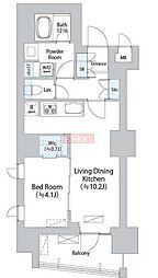 イストワール阿佐ヶ谷 5階1LDKの間取り