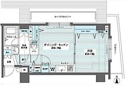 フェニックス高円寺伍番館 6階1DKの間取り