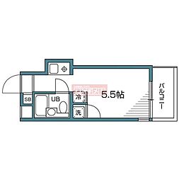 グランバリュー中野坂上 ワンルームの間取図画像