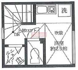 ブランエトブルー高円寺 ワンルームの間取図画像
