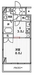 スペーシア高円寺1 1Kの間取図画像