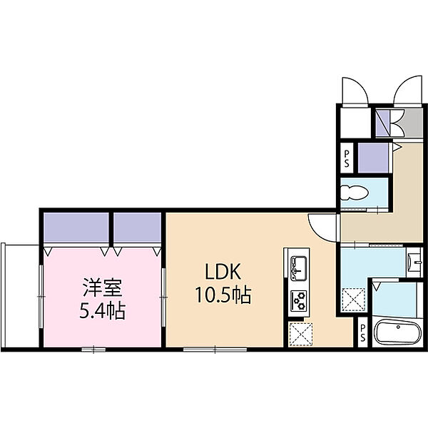 カーサプリムラII 303｜埼玉県川口市上青木西4丁目(賃貸マンション1LDK・3階・41.81㎡)の写真 その2