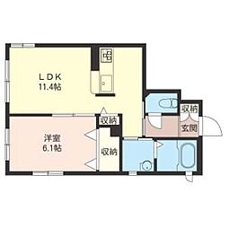 間取図画像 1LDK
