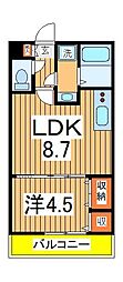 Edo Grand 1LDKの間取図画像