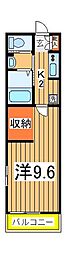 フラットおおたかの森WEST 1Kの間取図画像