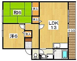 ラ・モンターニュ招提  ｜ 大阪府枚方市招提元町３丁目36-22（賃貸アパート2LDK・1階・56.06㎡） その2