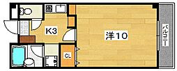ジョイフル船橋 1Kの間取図画像