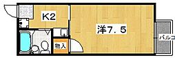 ハイツ殿山台 1Kの間取図画像