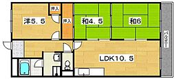 グリーンルーフコート 3LDKの間取図画像